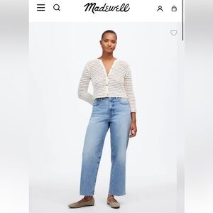 GUC Madewell The Curvy Perfect Vintage Wide Leg Crop Jean